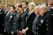 18. 5. 2016, Brdo pri Kranju – Predsednik republike Borut Pahor na slovesnosti ob 26. obletnici oblikovanja Manevrske strukture narodne zaite (MSNZ) (STA/Daniel Novakovi)